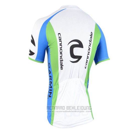 2015 Fahrradbekleidung Cannondale Grun und Wei Trikot Kurzarm und Tragerhose